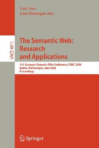 the semantic web: research and applications