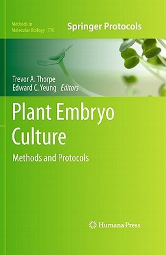 plant embryo culture,methods and protocols