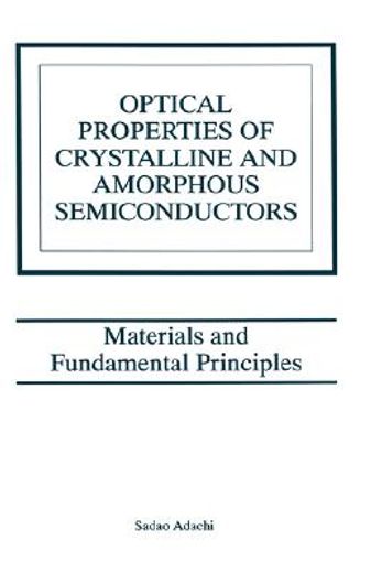 optical properties of crystalline amorphous semiconductors: (en Inglés)
