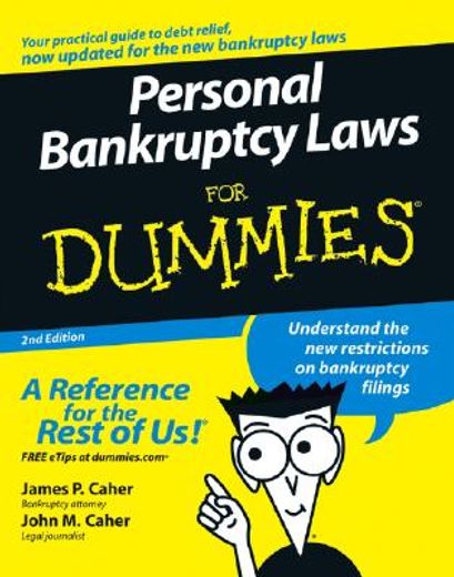 personal bankruptcy laws for dummies (en Inglés)