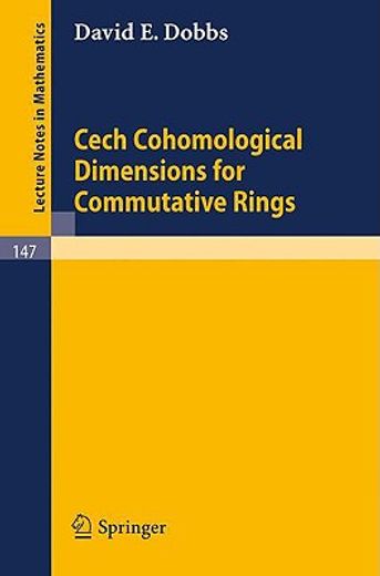 cech cohomological dimensions for commutative rings (en Inglés)