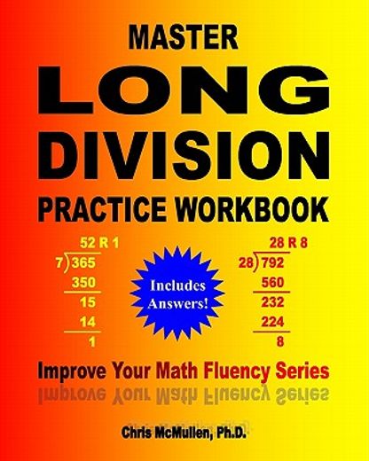 master long division practice workbook (en Inglés)