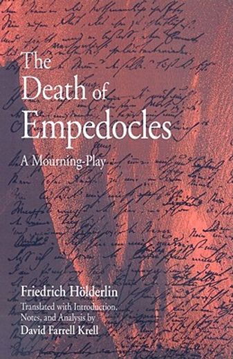 the death of empedocles,a mourning-play