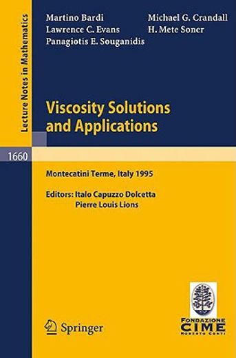 viscosity solutions and applications (en Inglés)
