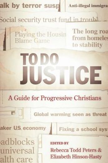 to do justice,a guide for progressive christians (en Inglés)