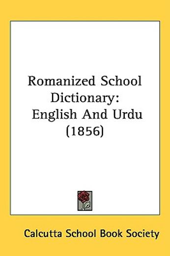 romanized school dictionary,english and urdu