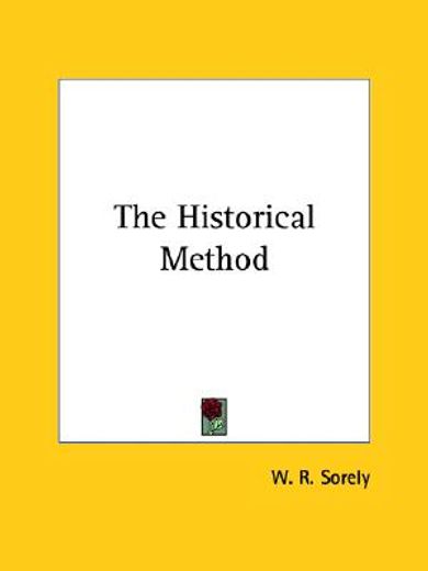 the historical method