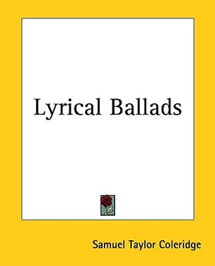 lyrical ballads