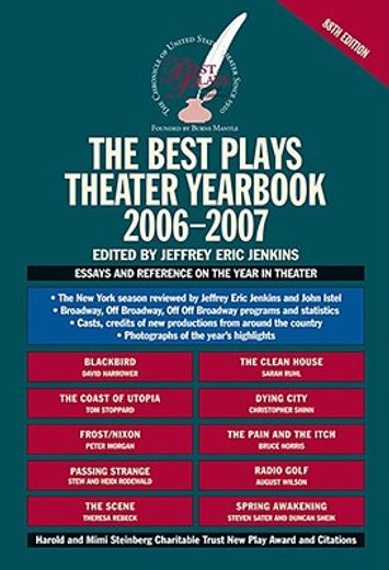 the best plays theater yearbook 2006-2007 (en Inglés)