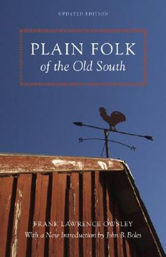 plain folk of the old south