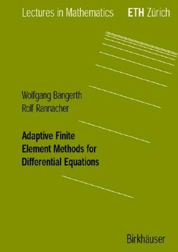 adaptive finite element methods for differential equations (en Inglés)