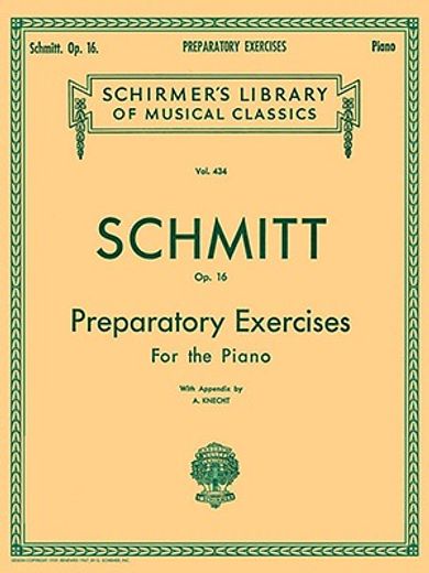preparatory exercises, op. 16,sheet music (in English)