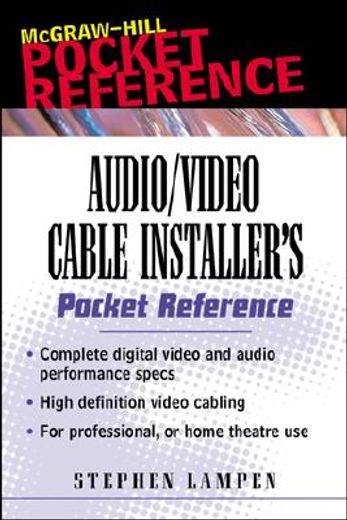 audio/video cable installer´s pocket guide (en Inglés)