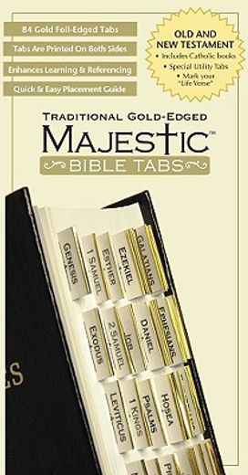 majestic traditional gold-edged tabs