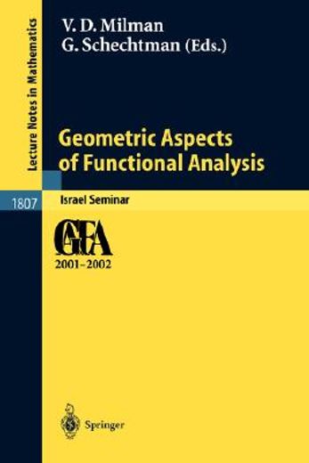 geometric aspects of functional analysis (en Inglés)