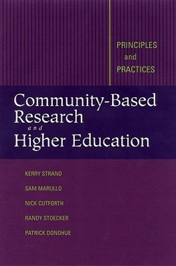 community-based research and higher education,principles and practices