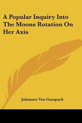 a popular inquiry into the moons rotatio