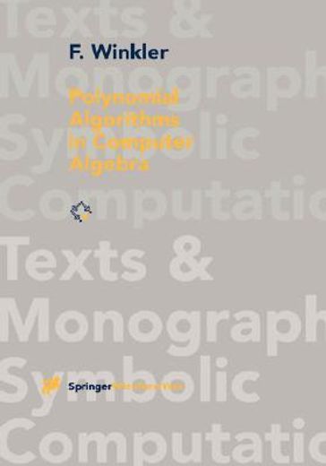 polynomial algorithms in computer algebra (en Inglés)