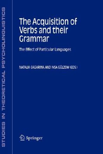 the acquisition of verbs and their grammar: the effect of particular languages (in English)