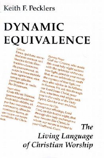 dynamic equivalence,the living language of christian worship (in English)