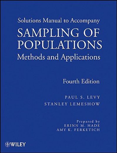 sampling of populations,methods and applications