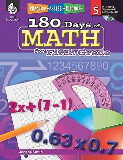 practice, assess, diagnose,180 days of math for grade 5 (en Inglés)
