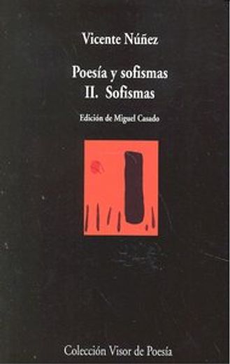 Poesía y sofismas II. Sofismas (Visor de Poesía)
