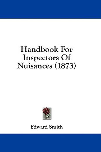 handbook for inspectors of nuisances (18