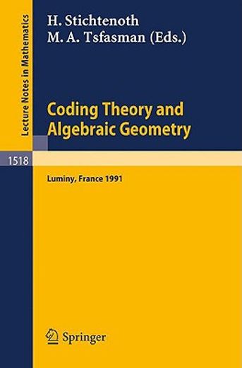 coding theory and algebraic geometry (en Inglés)