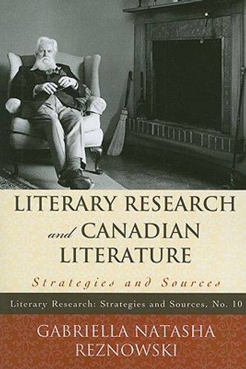 literary research and canadian literature,strategies and sources