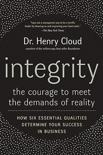 integrity,the courage to meet the demands of reality