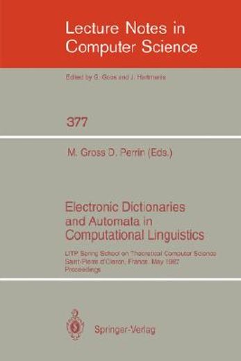 electronic dictionaries and automata in computational linguistics