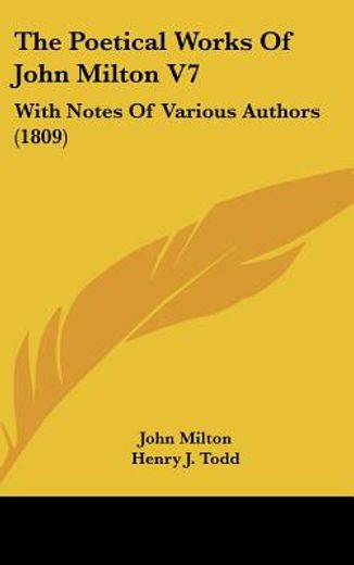 the poetical works of john milton,with notes of various authors