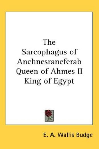 the sarcophagus of anchnesraneferab queen of ahmes ii king of egypt
