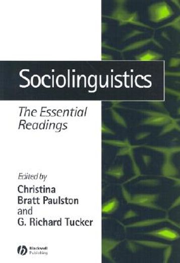 sociolinguistics,the essential readings