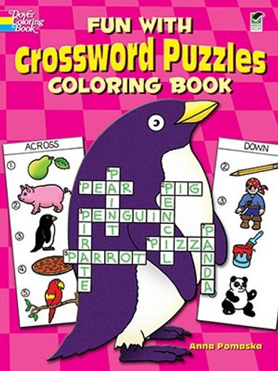 fun with crossword puzzles coloring book (en Inglés)