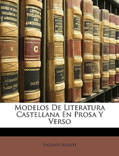 modelos de literatura castellana en prosa y verso