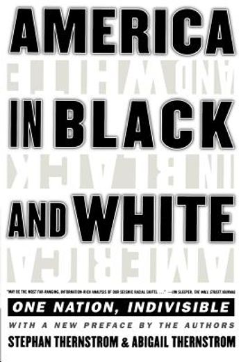 america in black and white,one nation, indivisible (en Inglés)