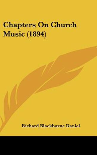 chapters on church music