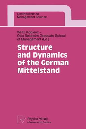 structure and dynamics of the german mittelstand (en Inglés)