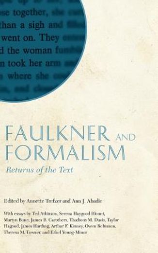 faulkner and formalism (en Inglés)