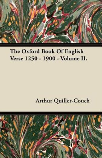 the oxford book of english verse 1250 -