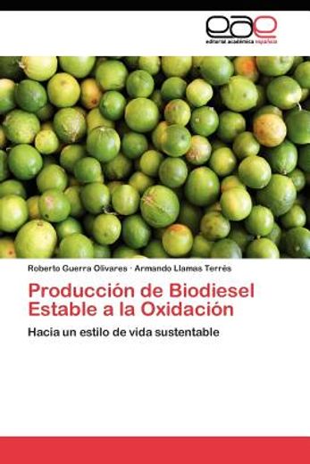 producci n de biodiesel estable a la oxidaci n