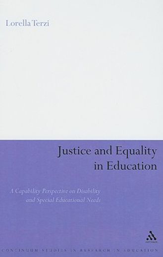 justice and equality in education,a capability perspective on disability and special educational needs