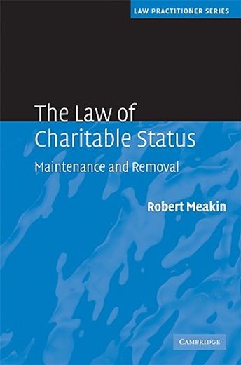 the law of charitable status,maintenance and removal