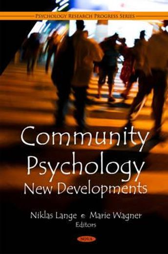 community psychology,new developments