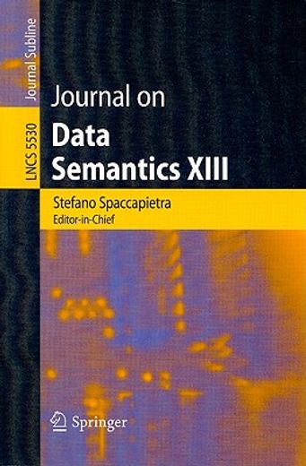 journal on data semantics xiii
