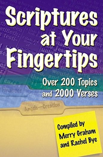 scriptures at your fingertips,over 200 topcis and 2000 verses (en Inglés)