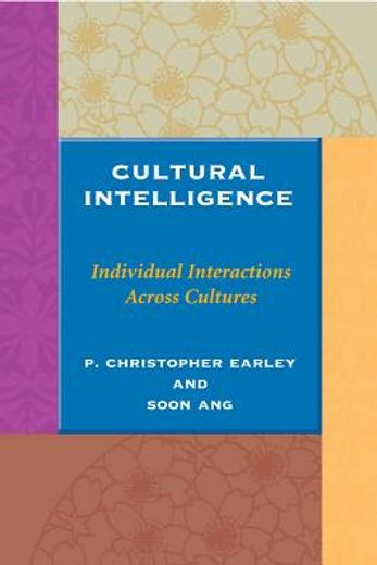 cultural intelligence,individual interactions across cultures (en Inglés)