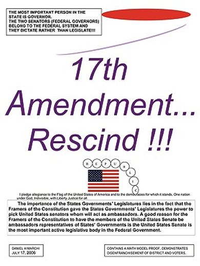 17th amendment...rescind!!!